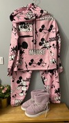Dres duży bawełna myszka Miki oversize komplet hit