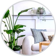 Lustro Ścienne 50 cm z Aluminiową Ramą Dripex Okrągłe 