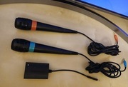 MIKROFONY SONY SINGSTAR ORYGINALNE - ZESTAW KARAOKE  Playstation Ps2 / Ps3