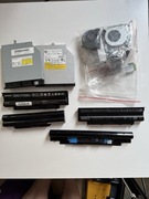 Złom elektroniczny części i baterie do laptopów + ładowarki i kable
