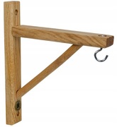 Wieszak dębowy hak uchwyt na latarnię doniczkę 