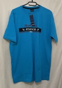 Niebieski T-shirt męski bawełna rozmiar XL