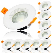 10x OCZKO SUFITOWE LAMPA LED BIAŁA PANEL PODTYNKOWY DOWNLIGHT 230V 5W 450lm