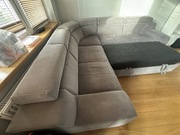 Narożnik z funkcją spania + pufa