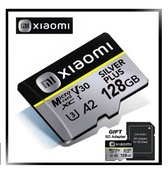 Xiaomi Micro Mini SD 128GB Karta pamięci SD TF 128GB SILVER PLUS +Adapter