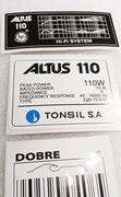 Altus-110  / -zestaw 6 szt. naklejek-emblematów /
