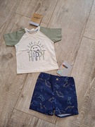 T-shirty+ spodenki  niemowlęce/ chłopięce - 2 szt. - rozm 80