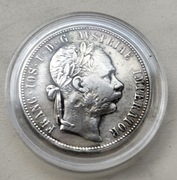 Austria 1 Floren 1879 r Franciszek Józef Srebro 