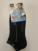 Nowe skarpety stópki, czarne męskie 39-42