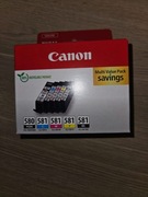 Zestaw tuszów CANON PGI-580 / CLI-581 Czarny 11 ml, Kolorowy 5.6 ml 