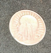 Srebrne 2 złote z Głową kobiety 1934r.