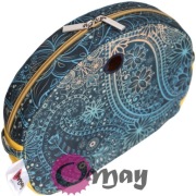 Musztardowy organizer do Obag MOON LIGHT orient paisley niebieski OMAY