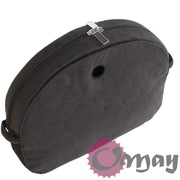 Czarny organizer do Obag MOON LIGHT welur Plastry Miodu 2 kieszenie OMAY