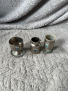 Cyna cynowe kieliszki 