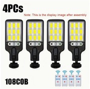 Lampa solarna , uliczna, czujnik ruchu i zmierzchu , zestaw 4 sztuki