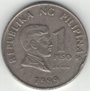 Filipiny 1 piso peso 1999 - 24 mm - nr 1