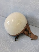 Kask PRL orzech biały