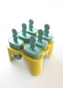 IKEA Uppfylld, foremka do lodów / ice pop maker, turkusowy-żółty