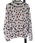 Kardigan, sweter na guziki, wzór dmuchawce, 83% wiskoza, F&F, rozmiar L-XL