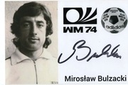 Mirosław Bulzacki, autograf piłkarza, reprezentacja Polski 