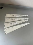 Zestaw 4 sztuk – IKEA BOAXEL wspornik do półki, stal, biały, 40 cm