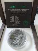 Tonatiuh moneta NiUe srebro 999 super premium