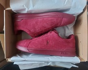 Ralph Lauren hrt crt II-SK-ltl wine buty sneakersy nowe burgundowe bordowe