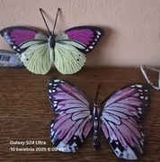 Figurki metalowe kolekcjonerskie NOWE. Motyle 2szt.