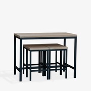 Stół barowy + 4 krzesła komplet elegancki styl