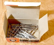 Spinacz metalowy 50mm zestaw 25 sztuk spinacze Fian