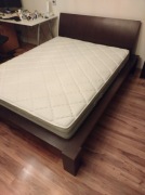 Łóżko 160x200 drewno fornir Paged meble wenge,+ 2 stelaże