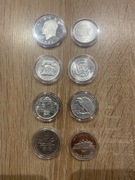 Amerykańskie srebrne dolary - 8 szt - negocjacje ceny dozwolone 