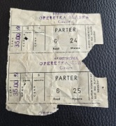 GLIWICE-PAŃSTWOWA OPERETKA ŚLĄSKA- BILET 