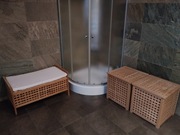 Komplet mebli ażurowych ławka skrzynia stolik ze schowkiem drewno akacja