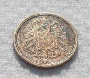 Niemcy Wilhelm I Hohenzollern 2 pfennig fenigi 1874 A Berlin Prusy KM# 2