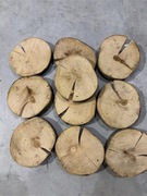 Plastry drewna 12 - 14 cm buk zestaw 10 sztuk