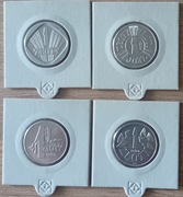 PRL. PRÓBA  1 złoty 1958 - KOMPLET 4 monety-KOPIA