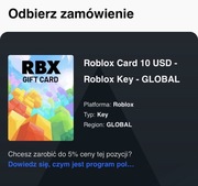 Roblox Gift card 40 zł polecam!