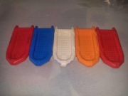 Lego 5 dużych pontonów z naklejkami