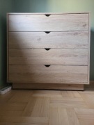 Komoda – nowoczesna, 4 szuflady, stan bardzo dobry