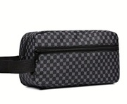 Torebka na ramię torba czarno szara portfel damski kopertówka saszetka