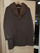 Płaszcz męski piękny zimowy kożuch unikat ciepły