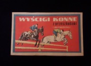 WYŚCIGI KONNE Z PRZESZKODAMI 40 letnia gra retro PRL - UNIKAT 