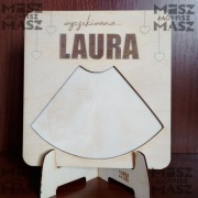 Ramka usg wyczekiwane dziecko ciąża drewno stojak love foto #MiszMówiszMasz