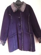 Fioletowy kożuszek Centigrade rozm. 3XL - 46 + czapka handmade gratis