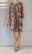 Joules – kwiatowa sukienka 100% wiskoza r. 16 floral midi boho