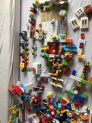 Lego Duplo duży zestaw miks pizza 7kg wesołe miasteczko pociag mix klocki  