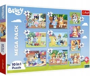 TREFL Puzzle Bluey 10w1 329 elementów BLUEY 10 różnych układanek 