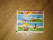 Historyjka obrazkowa komiks z gumy balonowej Donald lata 80 Maple Leaf