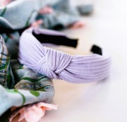 Opaska lila fiolet supeł